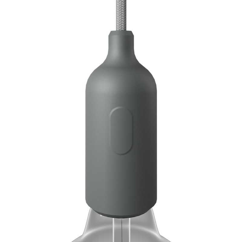 Portalâmpadas decorativo de silicone com interruptor