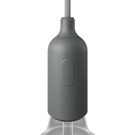 Portalâmpadas decorativo de silicone com interruptor