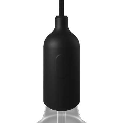 Portalâmpadas decorativo de silicone com interruptor