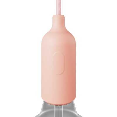 Portalâmpadas decorativo de silicone com interruptor