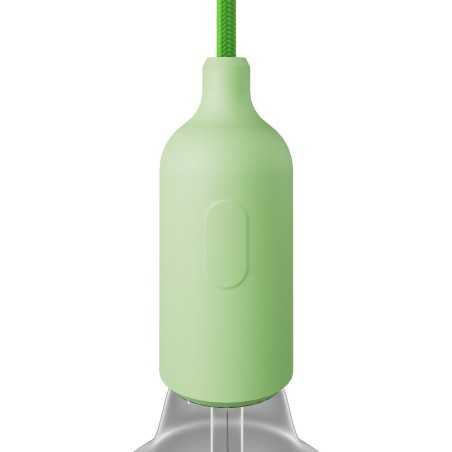 Portalâmpadas decorativo de silicone com interruptor