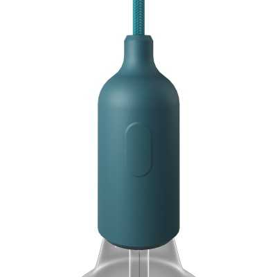 Portalâmpadas decorativo de silicone com interruptor