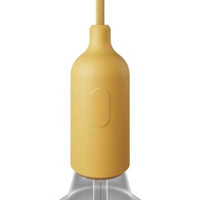 Portalâmpadas decorativo de silicone com interruptor