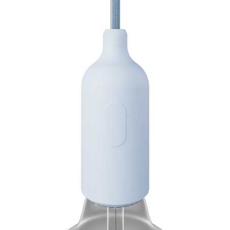 Portalâmpadas decorativo de silicone com interruptor