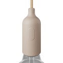 Portalâmpadas decorativo de silicone com interruptor