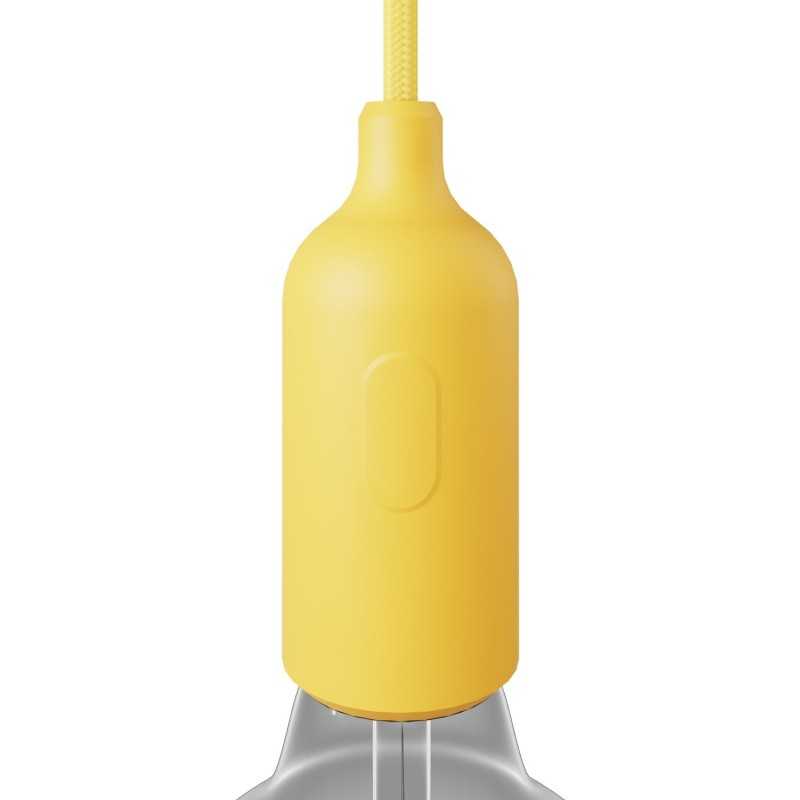 Portalâmpadas decorativo de silicone com interruptor