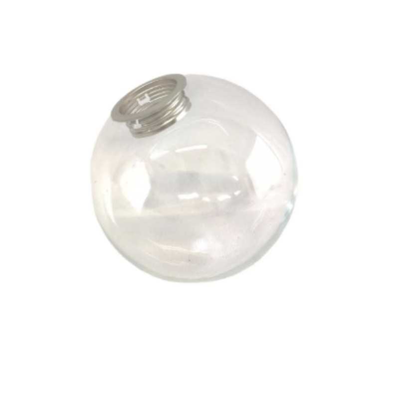 Lâmpada de cristal transparente com conexão rosqueada E14-G9.
