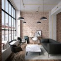 Tubo decorativo semirrígido de linho para instalações de luz.