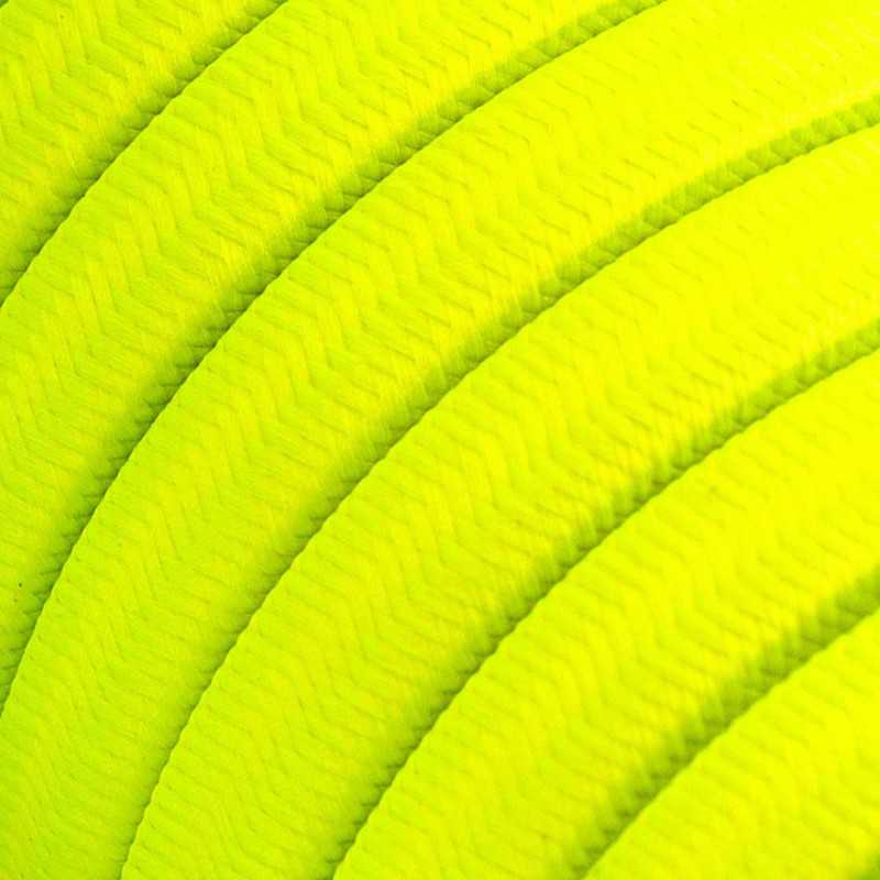 Fita de guirlanda plana exterior em amarelo fluorescente
