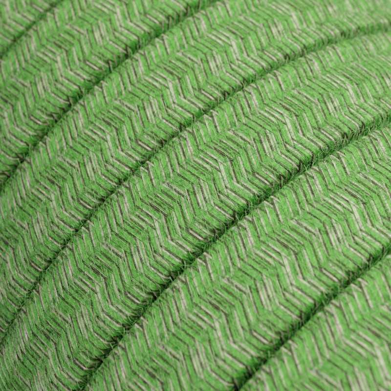 Fita de guirlanda plana exterior verde pixel.