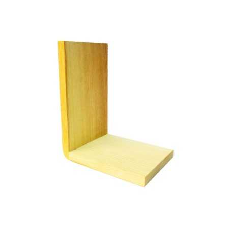 Estrutura de madeira em forma de L 180mm x 140mm x 110mm