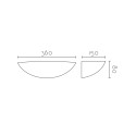 Aplique de gesso 360mm x 80mm x 150mm