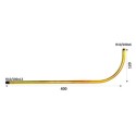 Braço de latão com extremidades rosqueadas de 400mm x 120mm