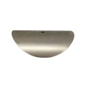 Ecrã de ferro curvado 163mm x 50mm com orifício de 10mm.