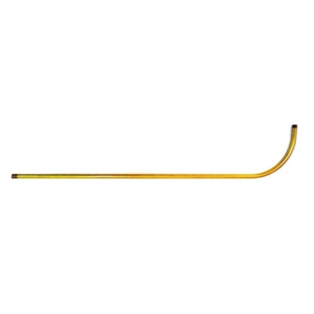 Braço de latão com extremidades roscadas de 600mm x 120mm.