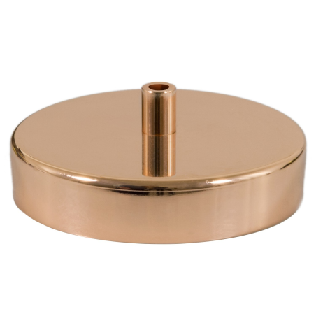 Base metálica para lâmpadas com 120mm de diâmetro.