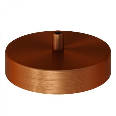 Base metálica para lâmpadas com 120mm de diâmetro.