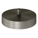 Base metálica para lâmpadas com 120mm de diâmetro.