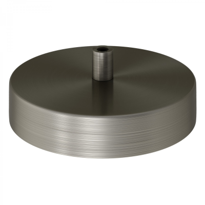 Base metálica para lâmpadas com 120mm de diâmetro.