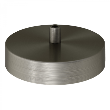 Base metálica para lâmpadas com 120mm de diâmetro.