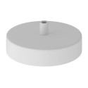 Base metálica para lâmpadas com 120mm de diâmetro.