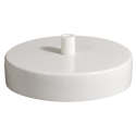 Base metálica para lâmpadas com 120mm de diâmetro.