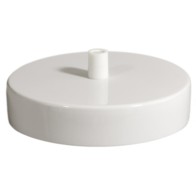 Base metálica para lâmpadas com 120mm de diâmetro.