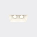 Foco de gesso duplo 210mm x 110mm x 110mm de altura