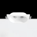 Foco de gesso duplo 255mm x 135mm x 135mm de altura