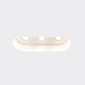 Foco de gesso triplo 370mm x 135mm x 135mm de altura.