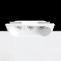 Foco de gesso triplo 370mm x 135mm x 135mm de altura.
