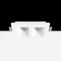 Foco de gesso duplo 160mm x 70mm x 110mm de altura