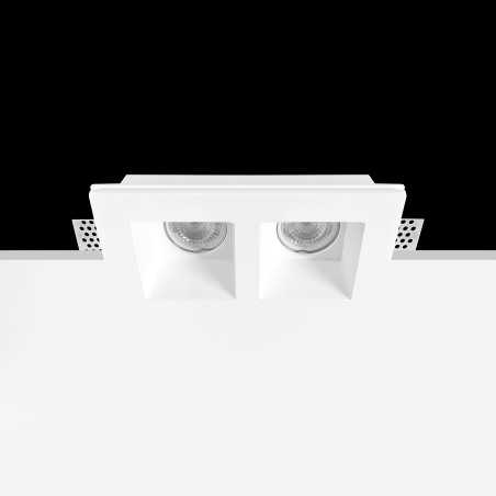 Foco de gesso duplo 160mm x 70mm x 110mm de altura