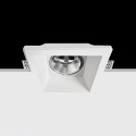 Foco de gesso de 120mm x 120mm x 132mm de altura para AR111.