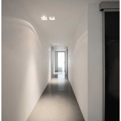 Foco de gesso de 120mm x 120mm x 132mm de altura para AR111.