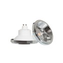 Lâmpada LED AR111 12W GU10 900lm com abertura de 24º.