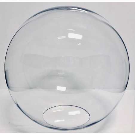 Cristal transparente sem pescoço para lâmpadas.