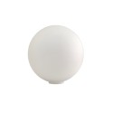 Bola branca brilhante de 160mm sem pescoço, abertura de 45mm.