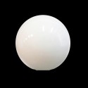 Bola reforçada de cristal branco brilhante sem pescoço.
