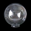 Cristal com globo transparente com pescoço para candeeiros.