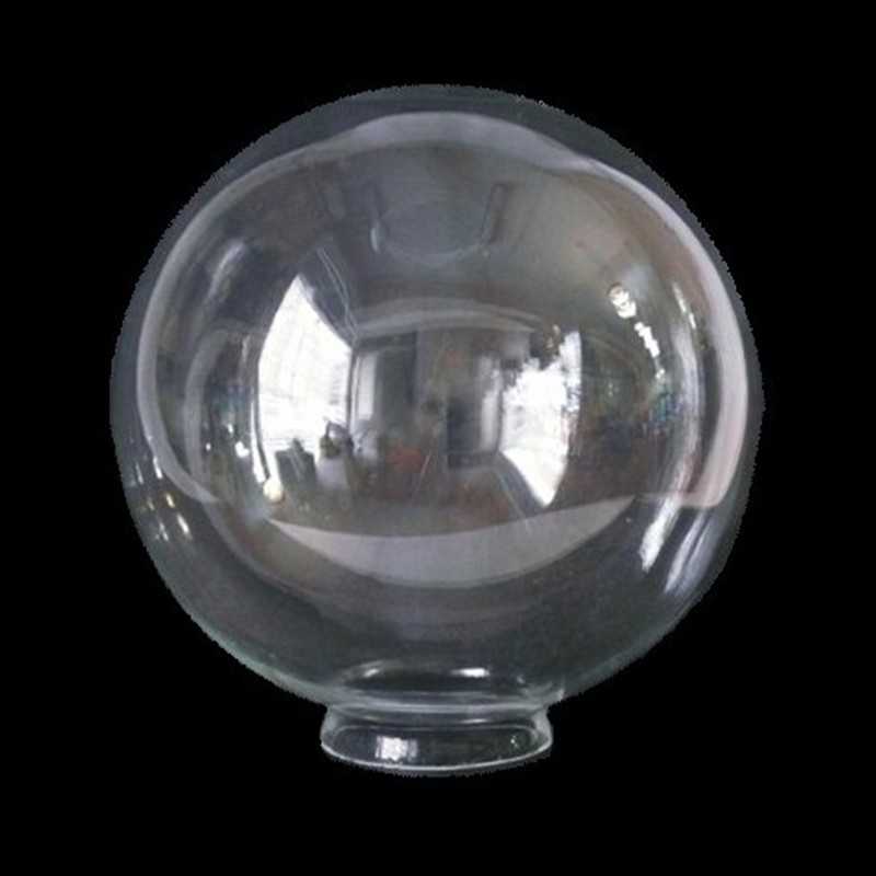 Cristal com globo transparente com pescoço para candeeiros.