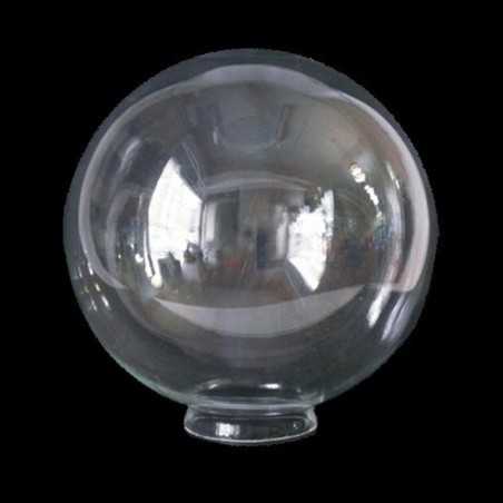 Cristal com globo transparente com pescoço para candeeiros.