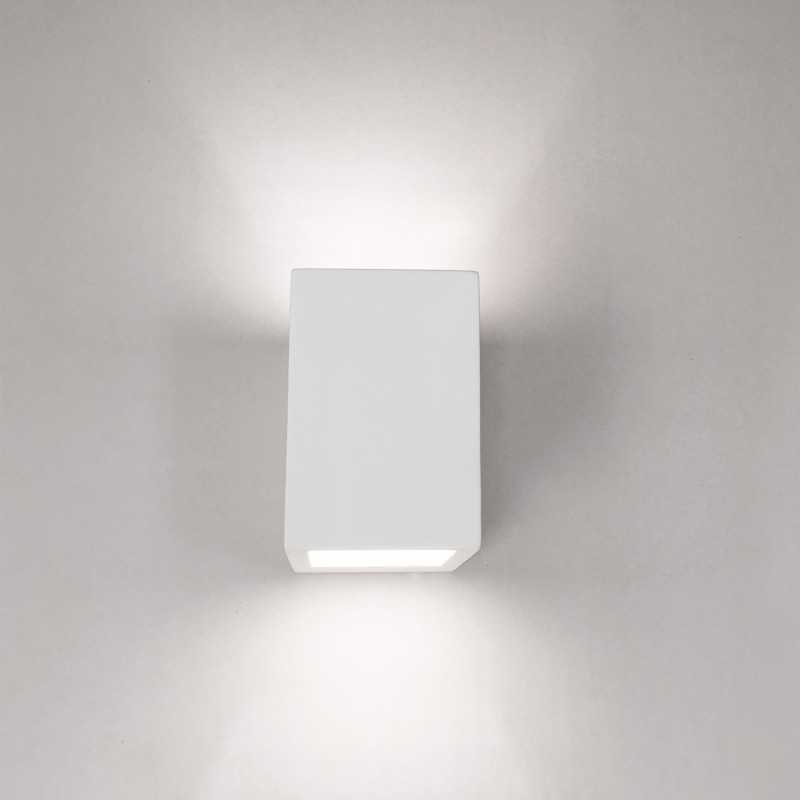 Aplique gesso reto 90mm x 200mm x 90mm dupla saída