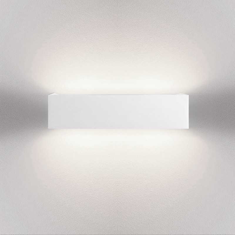 Aplique gesso reto 360mm x 90mm x 60mm dupla saída