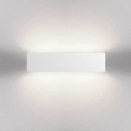 Aplique gesso reto 360mm x 90mm x 60mm dupla saída