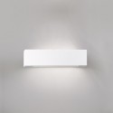 Aplique gesso reto 220mm x 75mm x 75mm com dupla saída