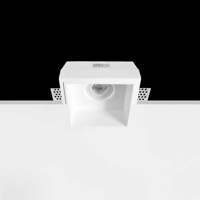 Foco de gesso orientável GU10 140mm x 135mm de altura.