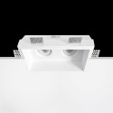 Foco de gesso GU10 258mm x 140mm x 135mm de altura