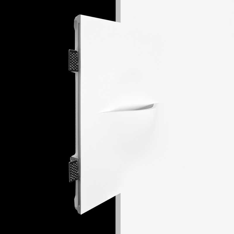 Aplique encastrado gesso 200mm x 400mm x 53mm profundo