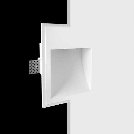 Marcador de gesso 150mm x 150mm x 72mm de profundidade.